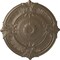 Ekena Millwork Attica Ceiling Medallion (Fits Canopies up to 3 3/4"), Hand-Painted Warm Silver, 39 1/2"OD x 2 1/2"P CM39ATWSS - alternate 1